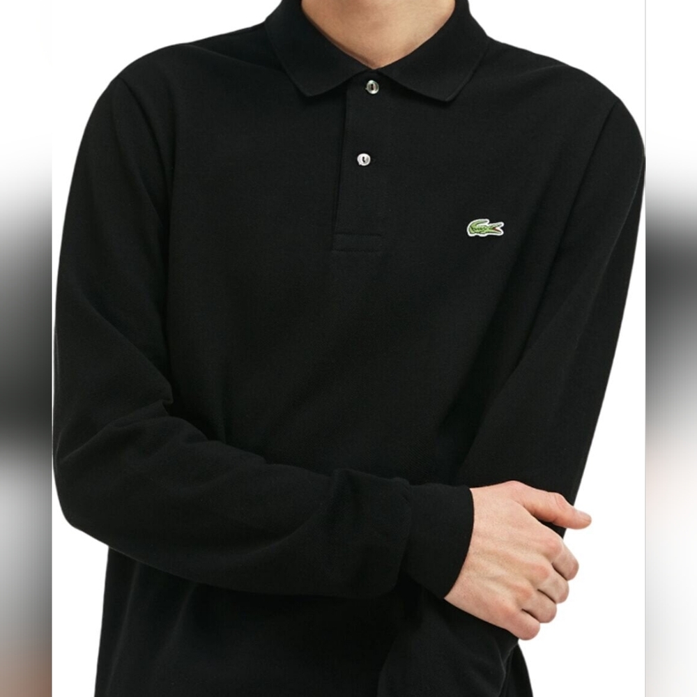 LACOSTE Black Polo Shirt, Never Worn, Size 38, EUC, Not Faded